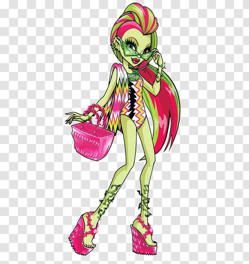 Monster High Doll Frankie Stein Barbie - Watercolor Transparent PNG
