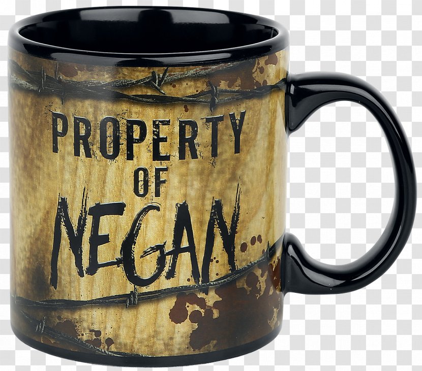 Negan Rick Grimes Daryl Dixon Television Show Glenn Rhee - Coffee Cup Transparent PNG