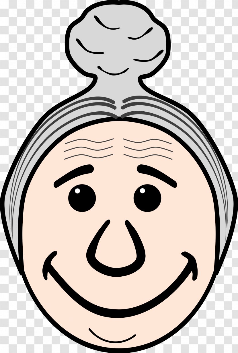 Father Smiley Face Clip Art - Finger - Grandma Head Cliparts Transparent PNG