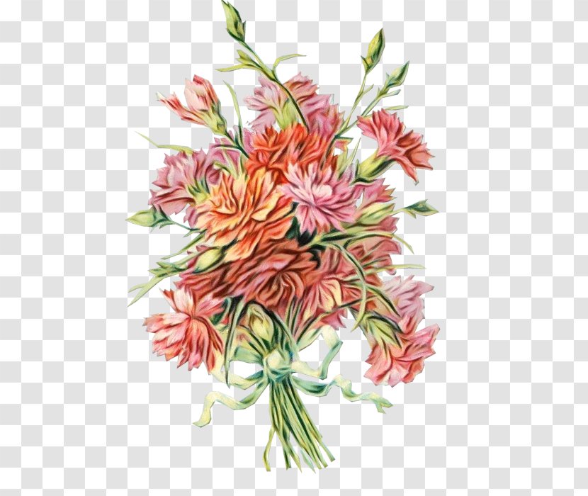 Watercolor Floral Background - Bouquet - Plant Stem Flower Arranging Transparent PNG