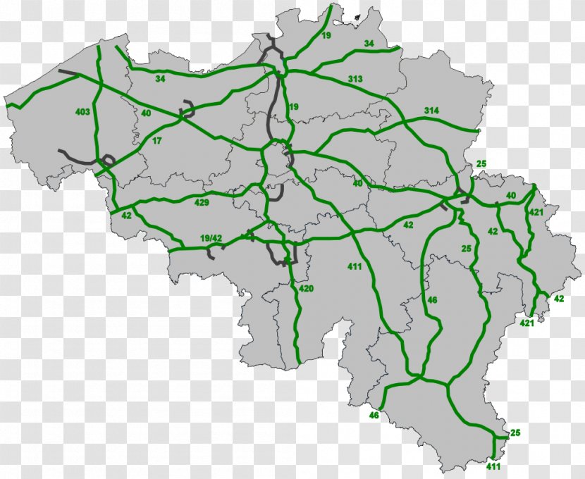 A12 Road European Route E403 R1 Ring E06 Toll - Map Transparent PNG