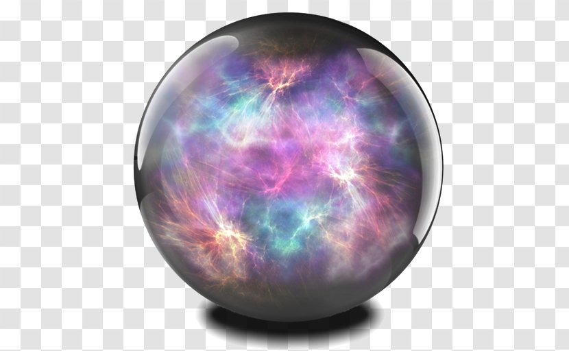Purple Nebula Sphere Astronomical Object Atmosphere - Fractal Art Ball Transparent PNG