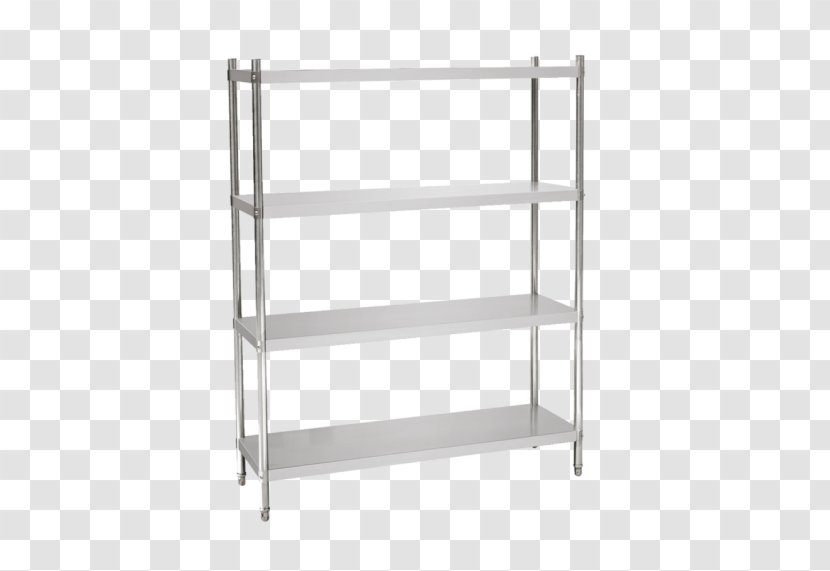 Stainless Steel Kitchen Bookcase Metal Furniture - Shelf Transparent PNG