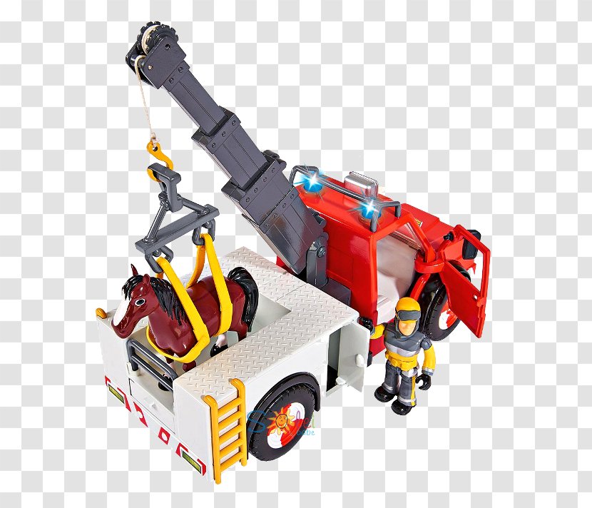 Firefighter Vehicle Simba Feuerwehrmann Sam Phoenix Mit Figur Und Pferd Horse Toy Transparent PNG