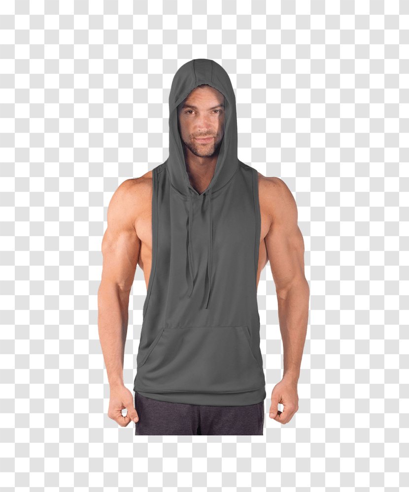 Hoodie T-shirt Shoulder Sleeveless Shirt - Sleeve Transparent PNG