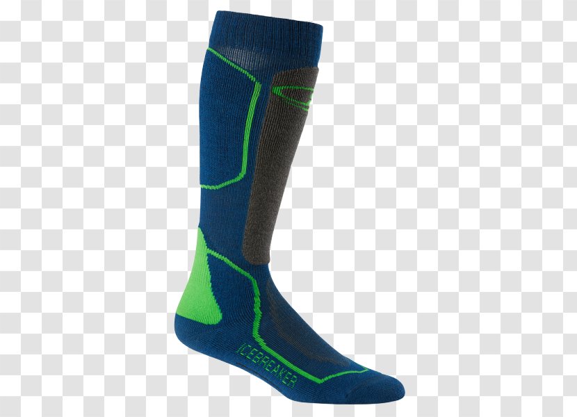 Sock Icebreaker Footwear Calf Clothing - Compression Stockings - Turf Transparent PNG