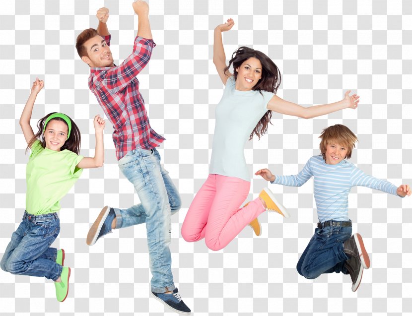 Stock Photography Happiness Family Jumping Child - Frame Transparent PNG