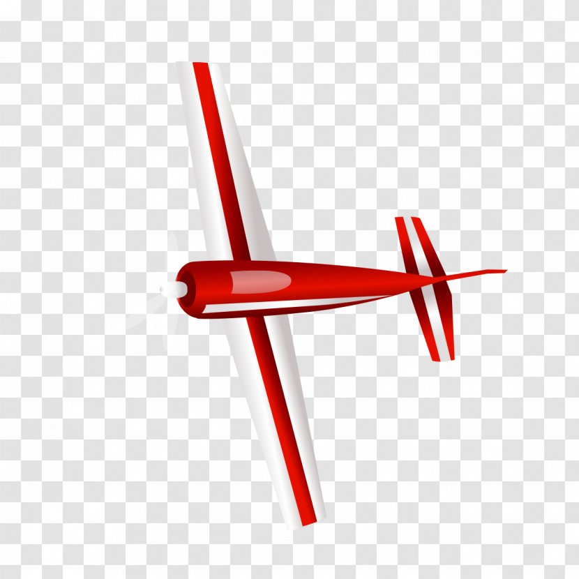 Airplane Aircraft Helicopter Flight Red - Aviation - Plane Model Transparent PNG