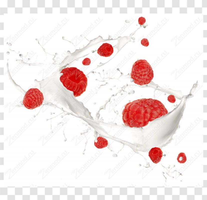 Cream Milk Fruit Raspberry Diabetes Mellitus - Photography Transparent PNG