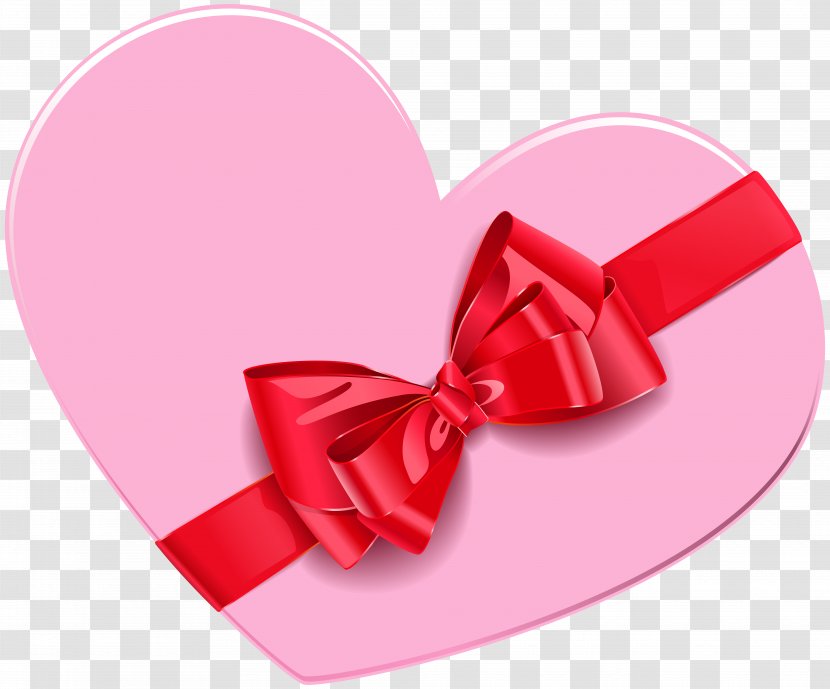 Gift Box Heart Clip Art - Product Design - Image Transparent PNG