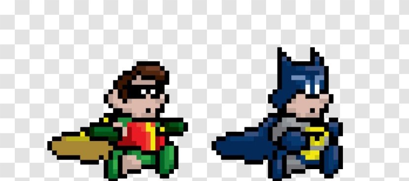 Batman Dick Grayson Batgirl 8-bit Pixel Art - Play - Robin Transparent PNG