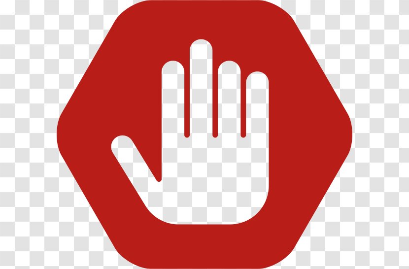Brand Thumb Red Font - Sign Stop Transparent PNG