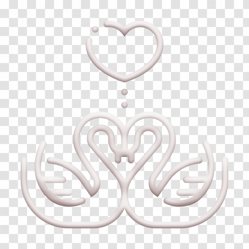 Wedding Icon Love And Romance Icon Swans Icon Transparent PNG