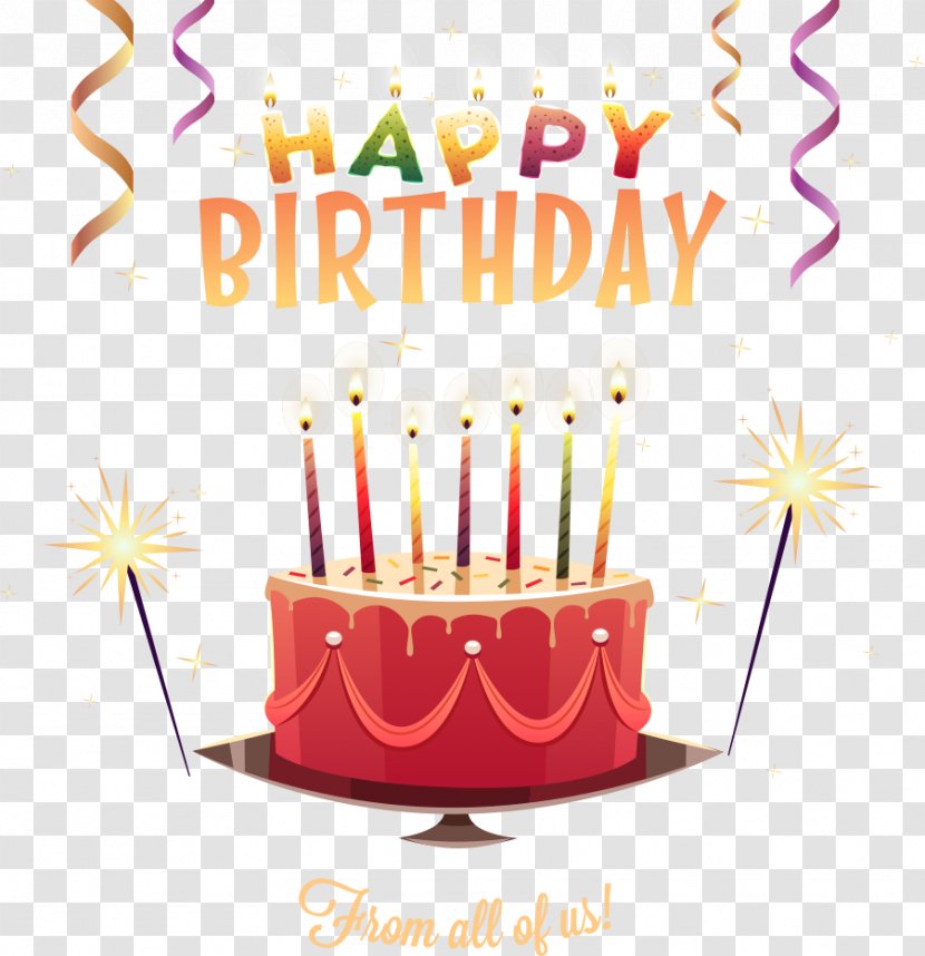 Vector Birthday Cake - Pasteles - Clip Art Transparent PNG