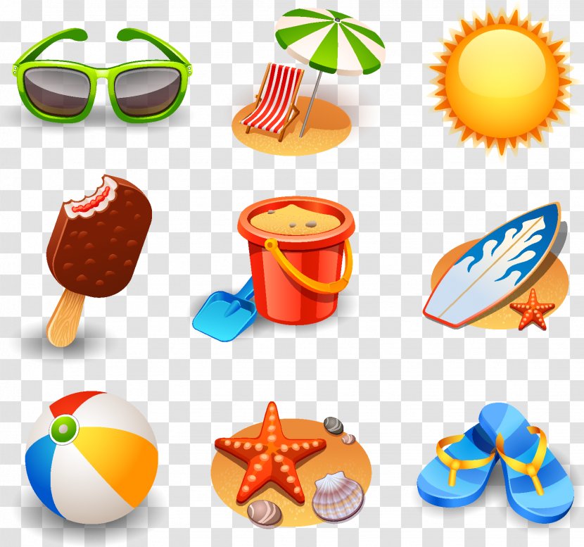 Summer Icon - Beach - Seaside Element Material Transparent PNG