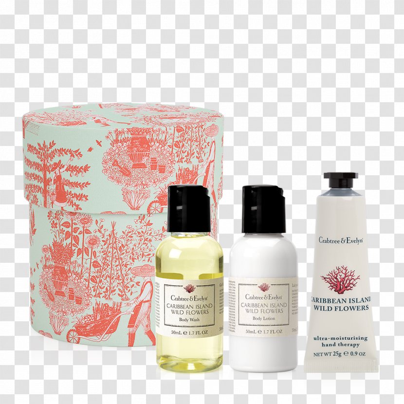 Lotion Caribbean Crabtree & Evelyn Wildflower Perfume - Gift Collection Transparent PNG