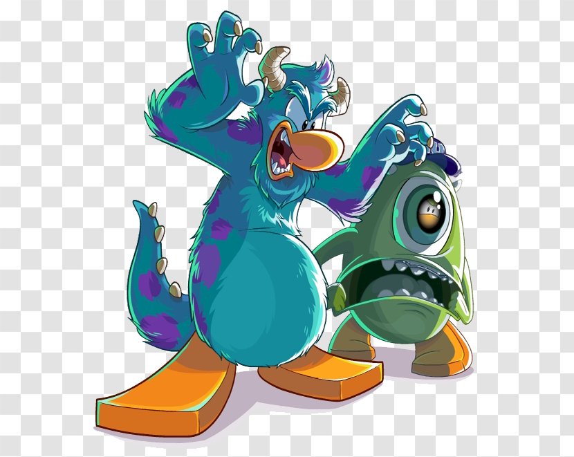 Club Penguin Island Pixar Monster - Art - Sulley Transparent PNG