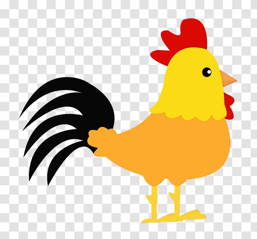 Rooster Chicken Illustration Clip Art Cartoon - Phasianidae Transparent PNG