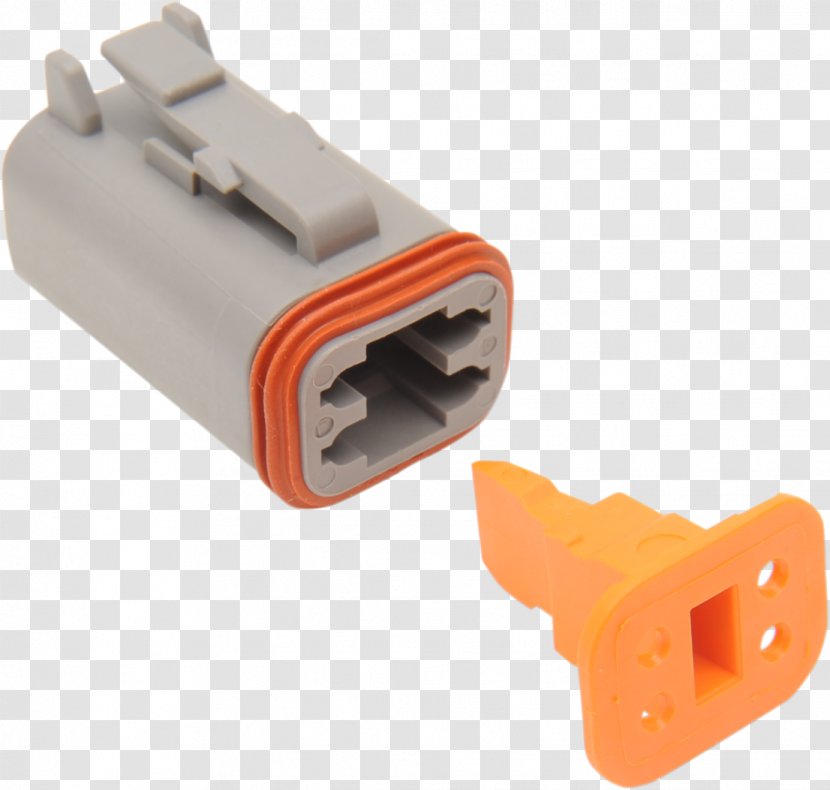 Electrical Connector Electronics TE Connectivity Ltd. - Orange - Cable Plug Transparent PNG