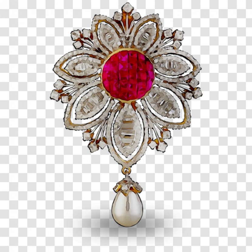 Brooch Body Jewellery Ruby M's - Gemstone Transparent PNG