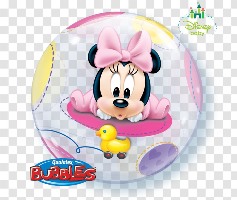 Minnie Mouse Mickey Balloon Baby Shower Birthday - Feestversiering Transparent PNG