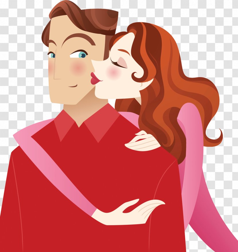 Kiss Love Couple Romance - Frame - The Kissed Transparent PNG