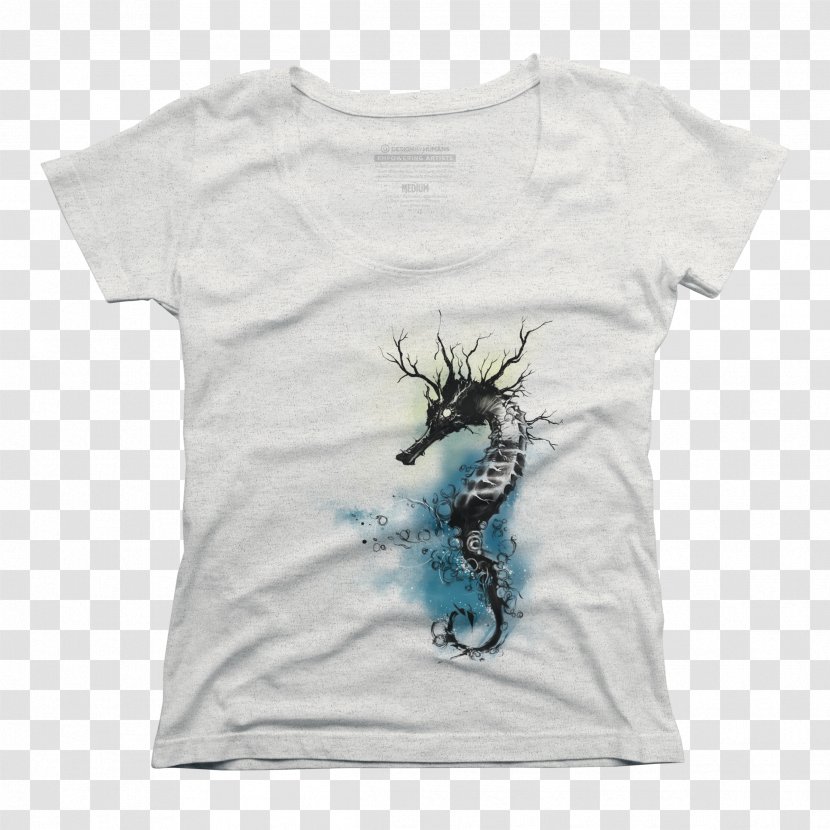 T-shirt Seahorse Clothing Turquoise Teal Transparent PNG