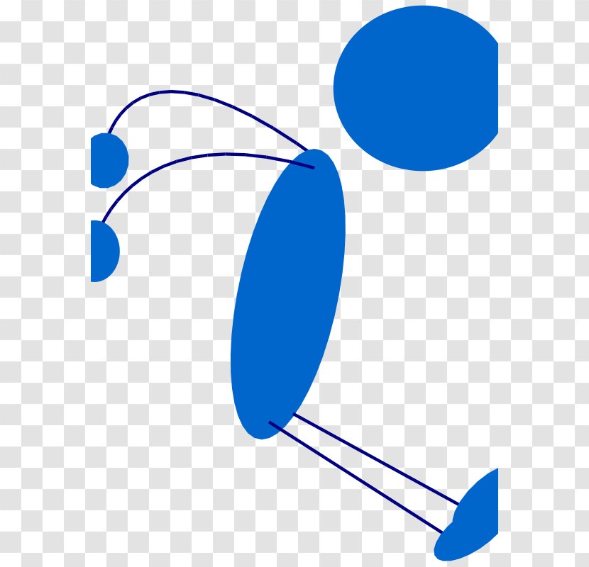 Stick Figure Jumping Clip Art - Dance - Blue Transparent PNG