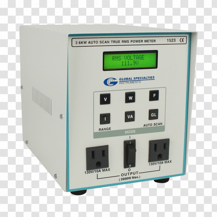 Wattmeter Electronic Component Root Mean Square Electronics Circuit - Computer Transparent PNG