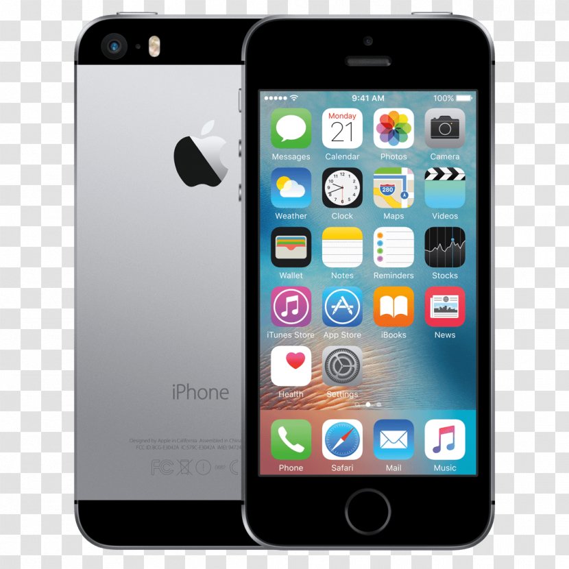Apple Telephone Space Gray Grey - Multimedia Transparent PNG