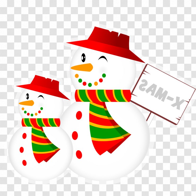 Snowman Clip Art - Free Content - Hat With Two Cute Snow Baby Transparent PNG