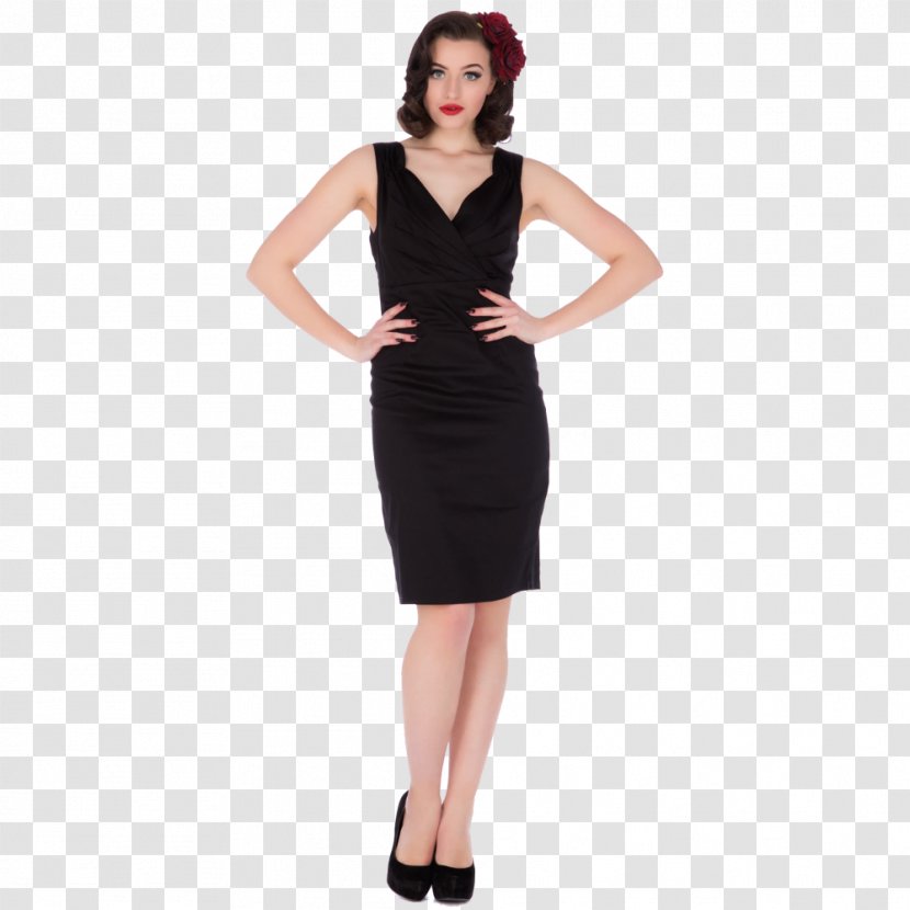 Little Black Dress Retro Style Dolly And Dotty Vintage Clothing - Shoulder Transparent PNG