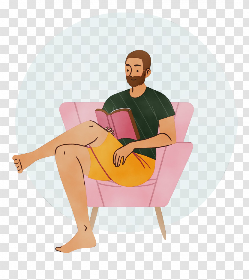 Sitting Angle Chair Cartoon H&m Transparent PNG