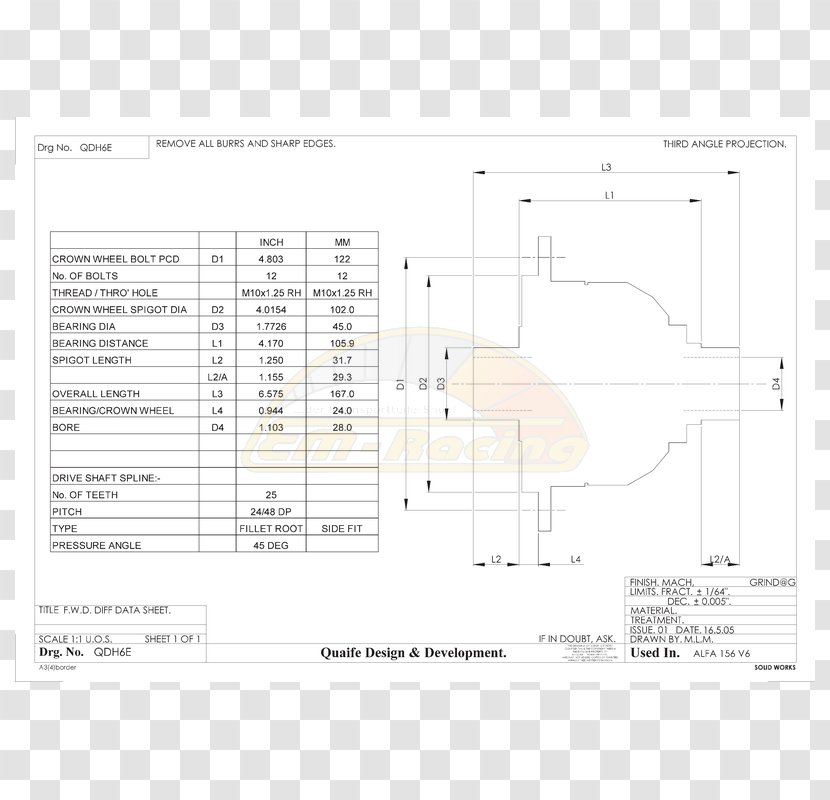 Opel Differential Quaife - Plan - Ford Focus Rs Rally Transparent PNG