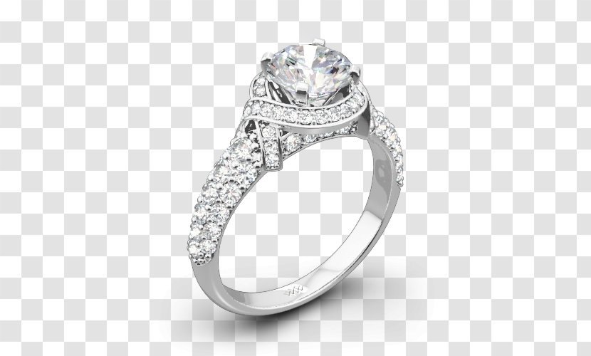 Engagement Ring Diamond Wedding Manhattan - Halo Element Transparent PNG