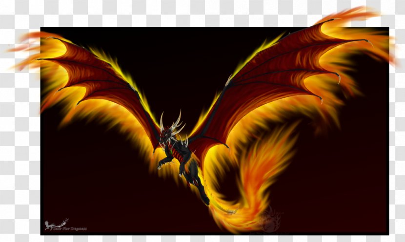 Dragon Desktop Wallpaper Legendary Creature Character Computer - Heart Of Fire Transparent PNG