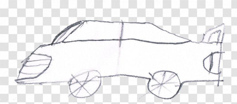 Automotive Design White Sketch - Drawing Transparent PNG