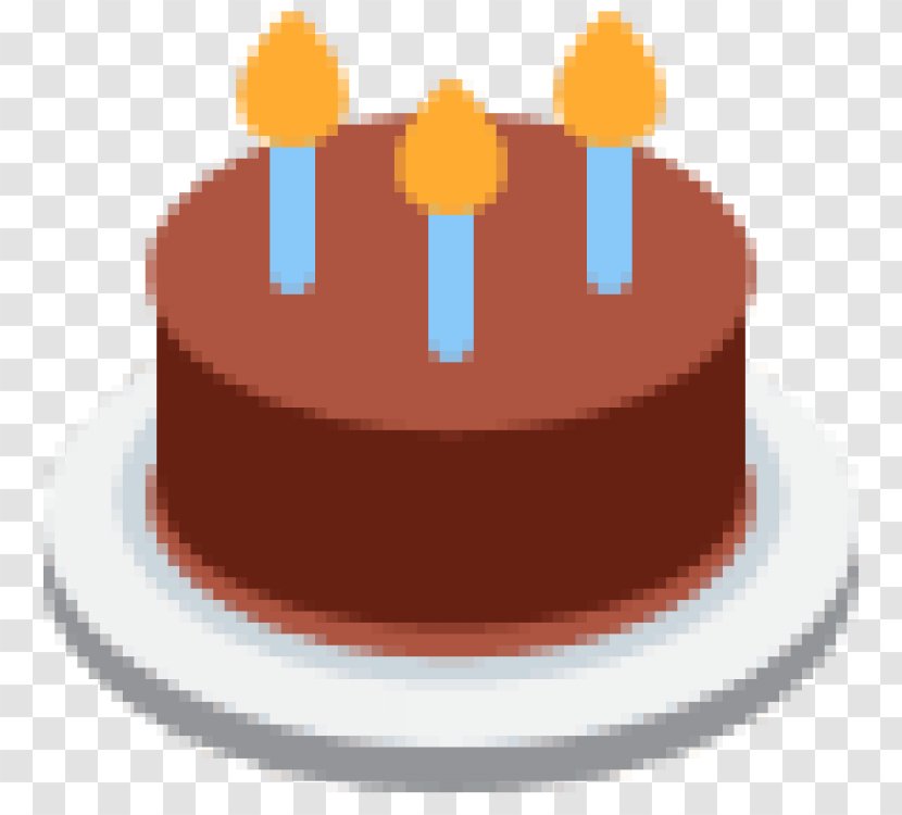 Birthday Cake Emoji Emoticon Text Messaging SMS - Dessert Transparent PNG