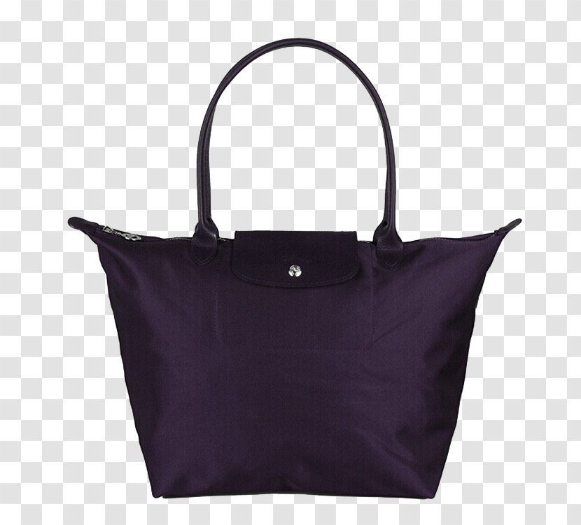 Longchamp Nylon Textile Online Shopping Handbag - Tapestry - Ms. Shoulder Bag Purple Transparent PNG