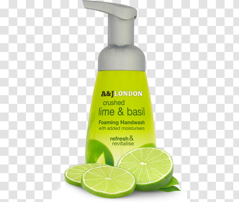 Soap Foam Carcinoma Lotion Key Lime - Basil - Sweet Transparent PNG