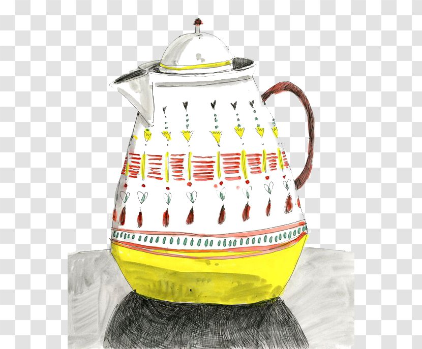 Visual Arts Drawing Watercolor Painting Industrial Design Illustration - Material - Kettle Transparent PNG
