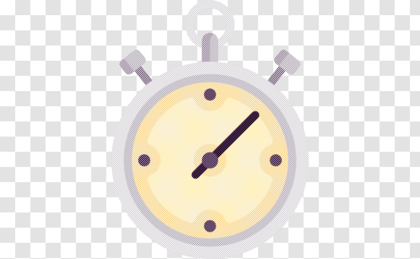 Clock Yellow Smile Circle Symbol Transparent PNG