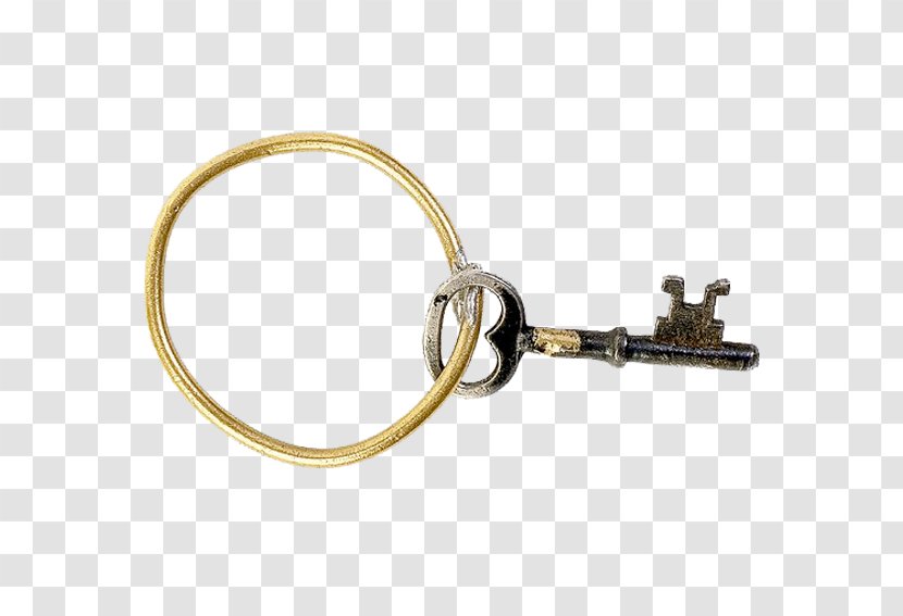 Keychain Lock Clip Art - Mirror - With Copper Ring Of Keys Transparent PNG