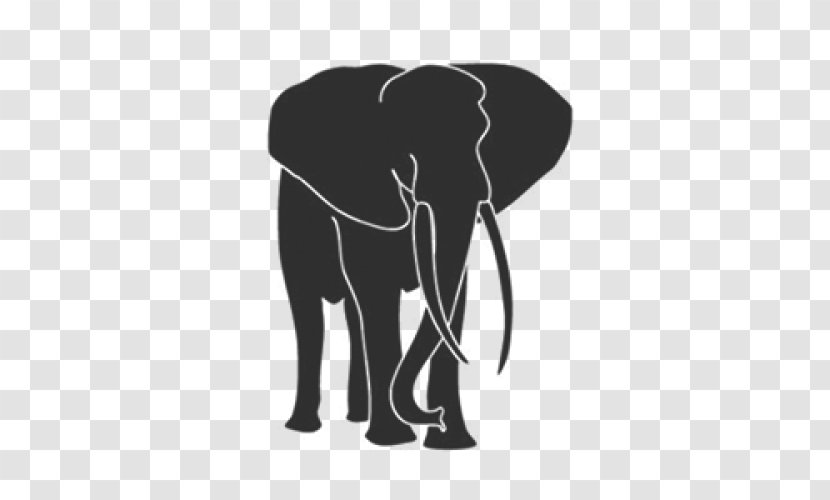 Indian Elephant African Elephantidae Silhouette Nature Park - Neck Transparent PNG