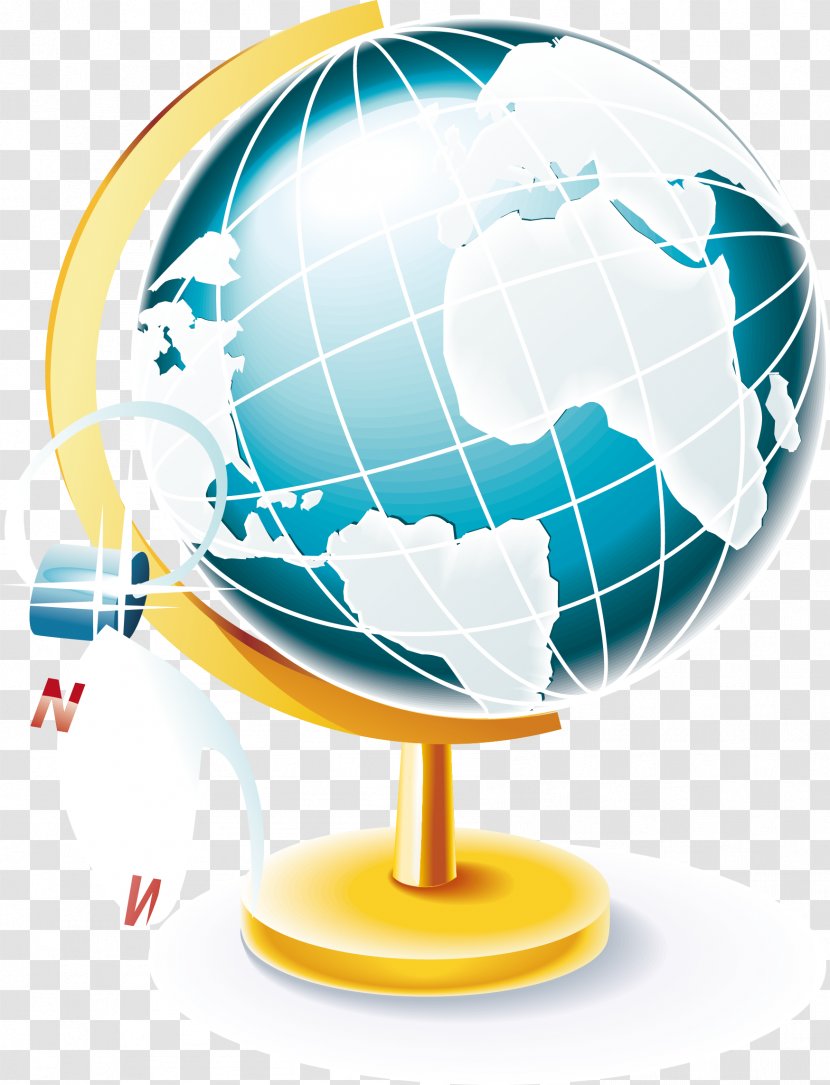 Globe Student Geography School Teacher - Map Exquisite Transparent PNG