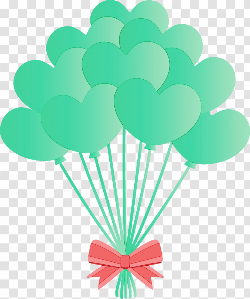 Green Turquoise Plant Balloon Symbol Transparent PNG