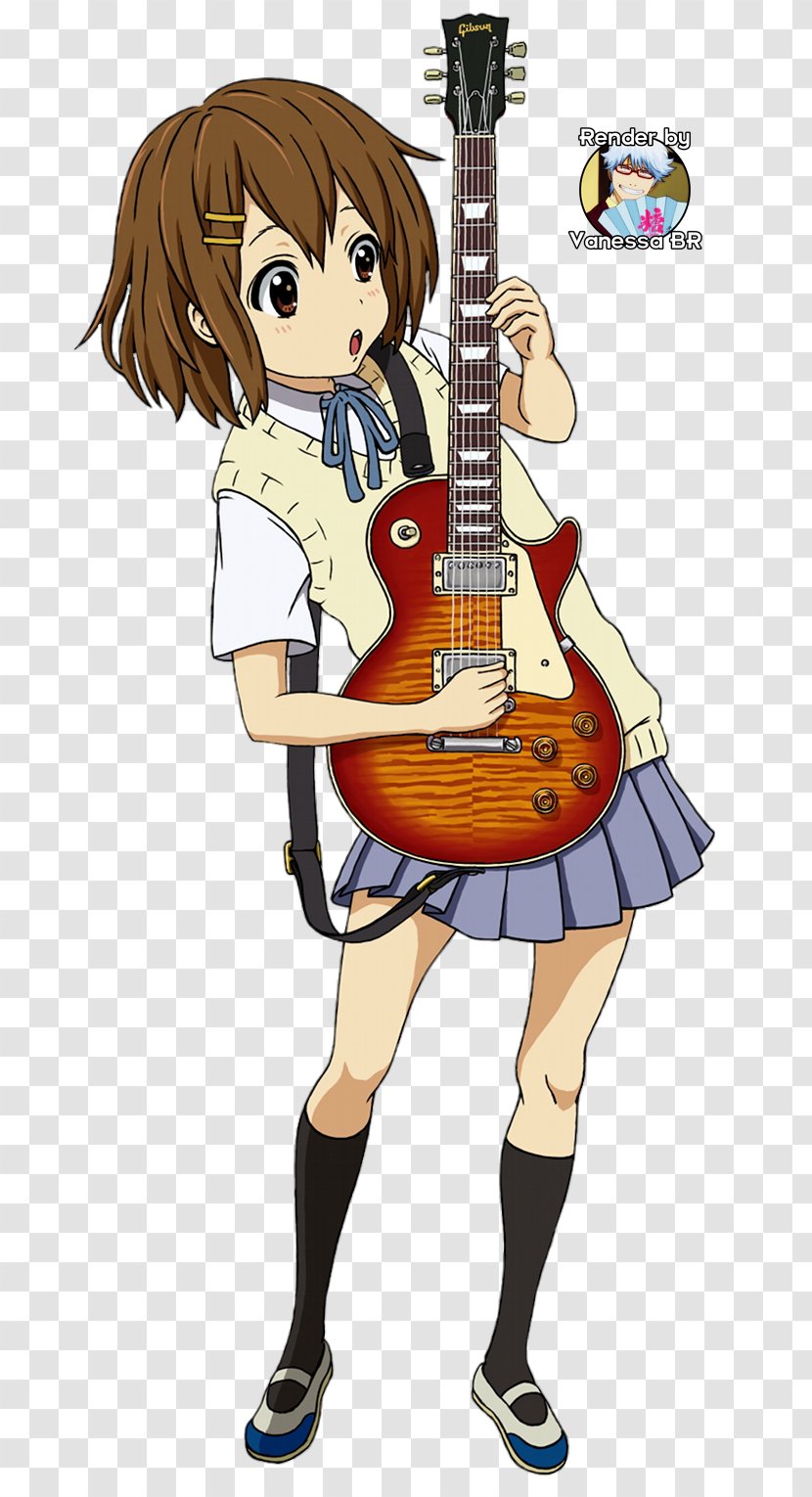 Yui Hirasawa Azusa Nakano Mio Akiyama Tsumugi Kotobuki Guitar - Silhouette Transparent PNG