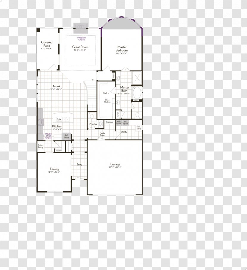 Floor Plan Furniture Line Angle - Text Transparent PNG