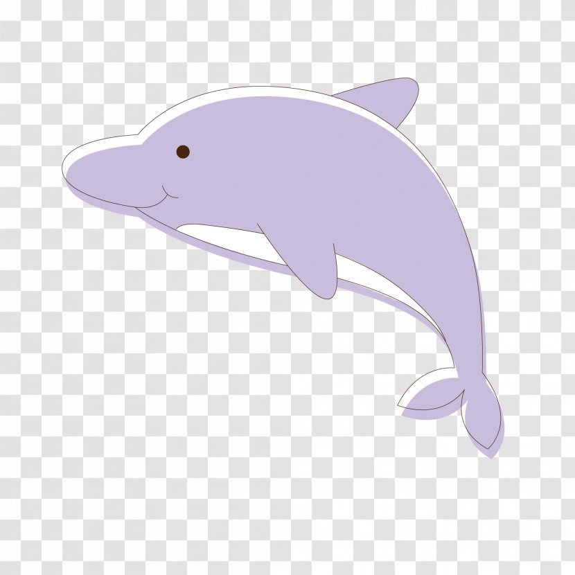 Tucuxi Common Bottlenose Dolphin Spinner - Purple Vector Material Transparent PNG
