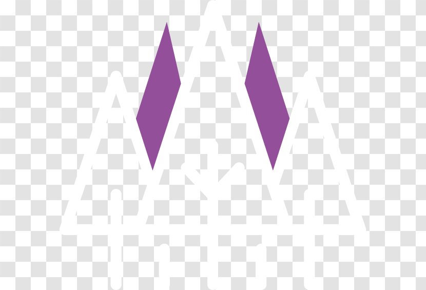 Logo Triangle Brand Font - Violet Transparent PNG